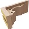 Ekena Millwork 4"W x 8"D x 4"H Wide Sheridan Rough Cedar Woodgrain TimberThane Corbel, Primed Tan CORUR04X08X04SHERCPR - alternate 2